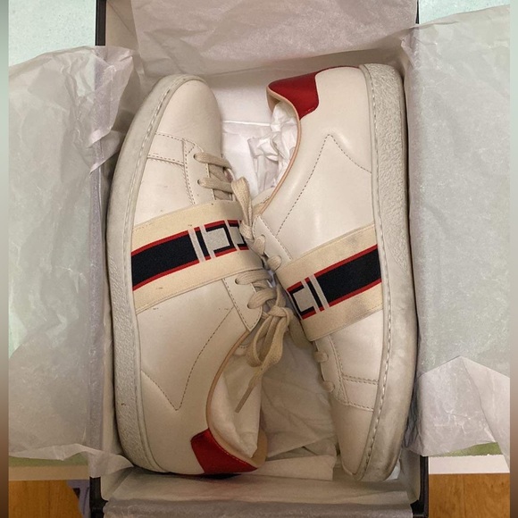 Gucci ace sneakers logo strap - Picture 2 of 4